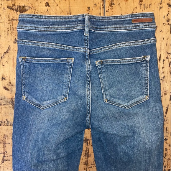 Anthropologie Pilcro and the Letterpress High Rise Skinny Jeans with Zippers 25 - Picture 7 of 8